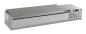 Preview: AUFSATZVITRINE EDELSTAHL DECKEL 1/4 GN x 5