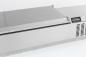 Preview: AUFSATZVITRINE EDELSTAHL DECKEL 1/4 GN x 5