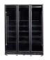 Preview: KÜHLSCHRANK 3 GLASTÜREN SCHWARZ NAP-1200  *TRANSPORT AUF ANFRAGE*