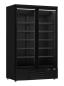 Preview: KÜHLSCHRANK 2 GLASTÜREN SCHWARZ JDE-1000R BL