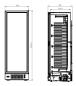Preview: TIEFKÜHLSCHRANK 1 GLASTÜR SCHWARZ 382L
