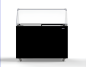 Preview: SPEISEISVITRINE JAVA SCHWARZ 8x5 LTR