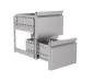 Preview: SCHUBLADENBLOCK 1/2 MONOBLOCK SOFT CLOSING  Combisteel gibt keine Garantie auf den Einbau eines Schubladenelements