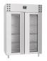 Preview: TIEFKÜHLSCHRANK EDELSTAHL GLASTÜR MONO BLOCK 1400 LTR