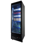 Preview: KÜHLSCHRANK 1 GLASTÜR SCHWARZ CEB-500R BL