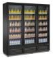 Preview: KÜHLSCHRANK 3 GLASTÜREN SCHWARZ CEB-1600R BL