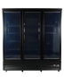 Preview: KÜHLSCHRANK 3 GLASTÜREN SCHWARZ CEB-1600R BL
