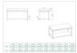 Preview: Skyrainbow Arbeitstisch aus Edelstahl, 70 x 70