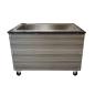 Preview: SNACK-Line Bain-Marie Theke 4x GN1/1, Granit Star Galaxy schwarz, 153x82x85,5 Glasaufbau Klarglas mit Zwischenablage, H=496mm