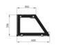 Preview: SNACK-Line, Kalte Theke, 4x GN1/1, Granit rosa-grau, 153x82x85.5 Klarglas schwarzer Rand, ohne Zwischenablage H=396mm