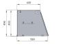 Preview: SNACK-Line, Kalte Theke, 4x GN1/1, Granit Star Galaxy schwarz, 153x82x85.5 Glasaufbau Klarglas  mit Zwischenablage, H=496mm