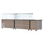 Preview: SNACK-Line, Kalte Theke, 5x GN1/1, Granit Star Galaxy schwarz, OHNE Glasaufbau 188x82x85.5