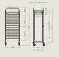 Preview: Tablettwagen, 15x Backnorm 40x60