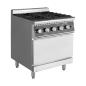 Preview: 700er Gasherd 4 Brenner 28,8 kW mit Gasbackofen