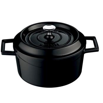 LAVA GUSSEISEN CASSEROLE Ø32 SCHWARZ