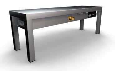 Preview: AUFSATZBORD KERAMISCH BEHEIZT 1 STUFIG 1000  3 HEATERS OF 250W