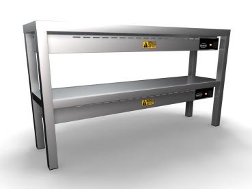 Preview: AUFSATZBORD KERAMISCH BEHEIZT 2 STUFIG 1200  6 HEATERS OF 250W