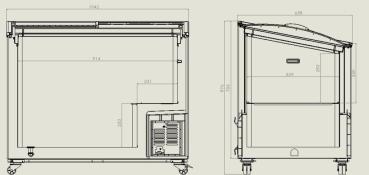 Preview: TIEFKÜHLTRUHE GLASDECKEL 297 L