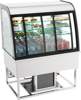 EINBAUKÜHLVITRINE 200L SCHIEBETÜREN