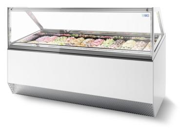 SPEISEISVITRINE MILLENIUM 18  *TRANSPORT AUF ANFRAGE*