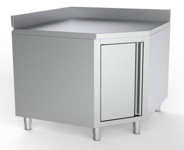 ARBEITSTISCH ECKE MIT TÜR UND AUFKANTUNG 1000/1000 FÜR 600MM TISCH