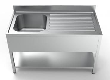 Preview: 700 SPÜLTISCH GRUNDBODEN 1 LINKS 1400