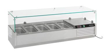 AUFSATZVITRINE 1/4 GN x 5