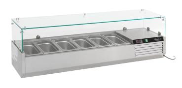 AUFSATZVITRINE 1/4 GN x 6