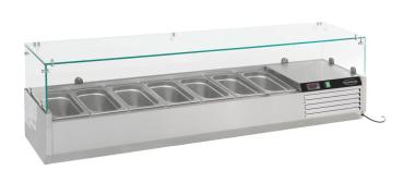 AUFSATZVITRINE 1/4 GN x 7