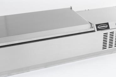 Preview: AUFSATZVITRINE EDELSTAHL DECKEL 1/4 GN x 5