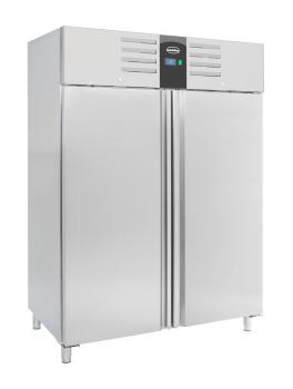 TIEFKÜHLSCHRANK EDELSTAHL 2 TÜREN