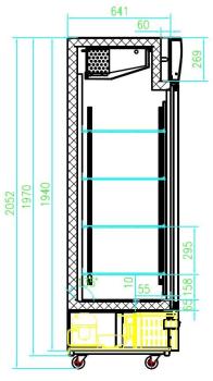 Preview: KÜHLSCHRANK 2 GLASTÜREN
