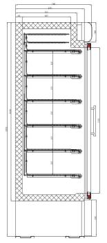 Preview: TIEFKÜHLSCHRANK 1 GLASTÜR