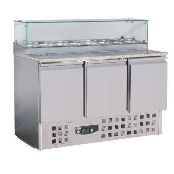 PIZZATISCH MIT GLAS 3 TÜREN