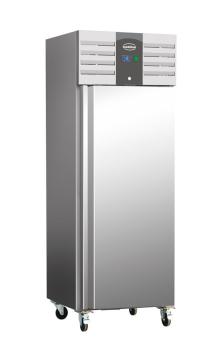 KÜHLSCHRANK EDELSTAHL +ALU 600 LTR STATISCH