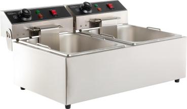 Preview: ELEKTRO TISCHFRITEUSE 2X6 L