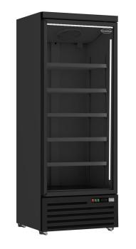 KÜHLSCHRANK 1 GLASTÜR SCHWARZ JDE-600R BL