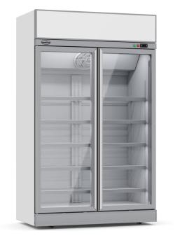 KÜHLSCHRANK 2 GLASTÜREN INS-1000R