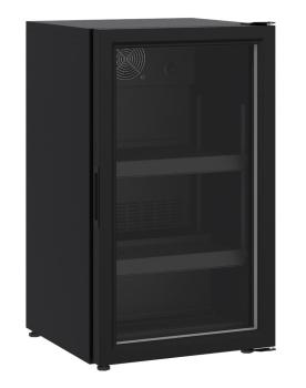 KÜHLSCHRANK TISCHMODEL GLASTÜR 136L SCHWARZ