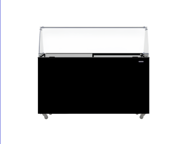 Preview: SPEISEISVITRINE TENERIFE SCHWARZ 10X5 LTR