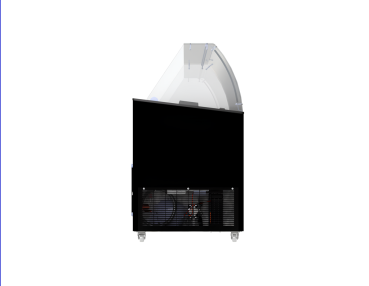 Preview: SPEISEISVITRINE TENERIFE SCHWARZ 10X5 LTR