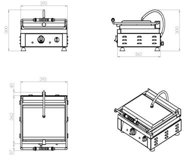 Preview: KONTAKTGRILL GLATT/GERILLT
