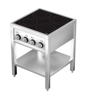 Preview: INDUKTIONSHERD 4 ZONES MIT OFFENEM UNTERBAU