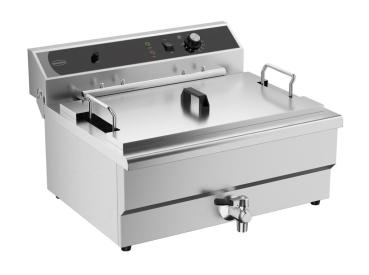 ELEKTRO TISCHFRITEUSE 25L - MIT ABFLUSSVENTIL