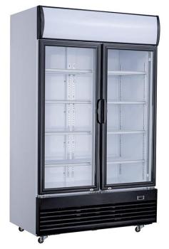 Preview: KÜHLSCHRANK 2 GLASTÜREN 800L
