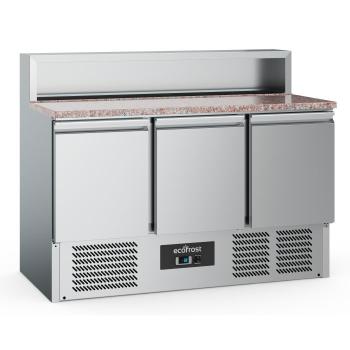EcoFrost PIZZATISCH 8x1/6GN | (° C) +2 / + 8 | 3 TÜREN