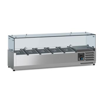 AUFSATZVITRINE 1/4 GN x 5