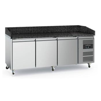 EcoFrost PIZZATISCH 600x400 | (° C) +2 /+8 | 3 TÜREN GRANIT MIT RÄDERSATZ