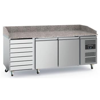 EcoFrost PIZZATISCH 600x400 | (° C) +2 /+8 | 2 TÜREN UND 7 SCHUBLADEN