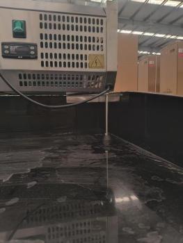 Skyrainbow Pizza Kühltisch PRO, Granit Star Galsxy schwarz, 3 Türen + 3 Schubladen, 200 x 80 Kühlaufsatz GN1/3 mit Glas